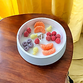 Meyve Kasesi Mum Tasarımı