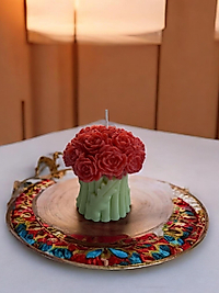 Gül Buketi Mum