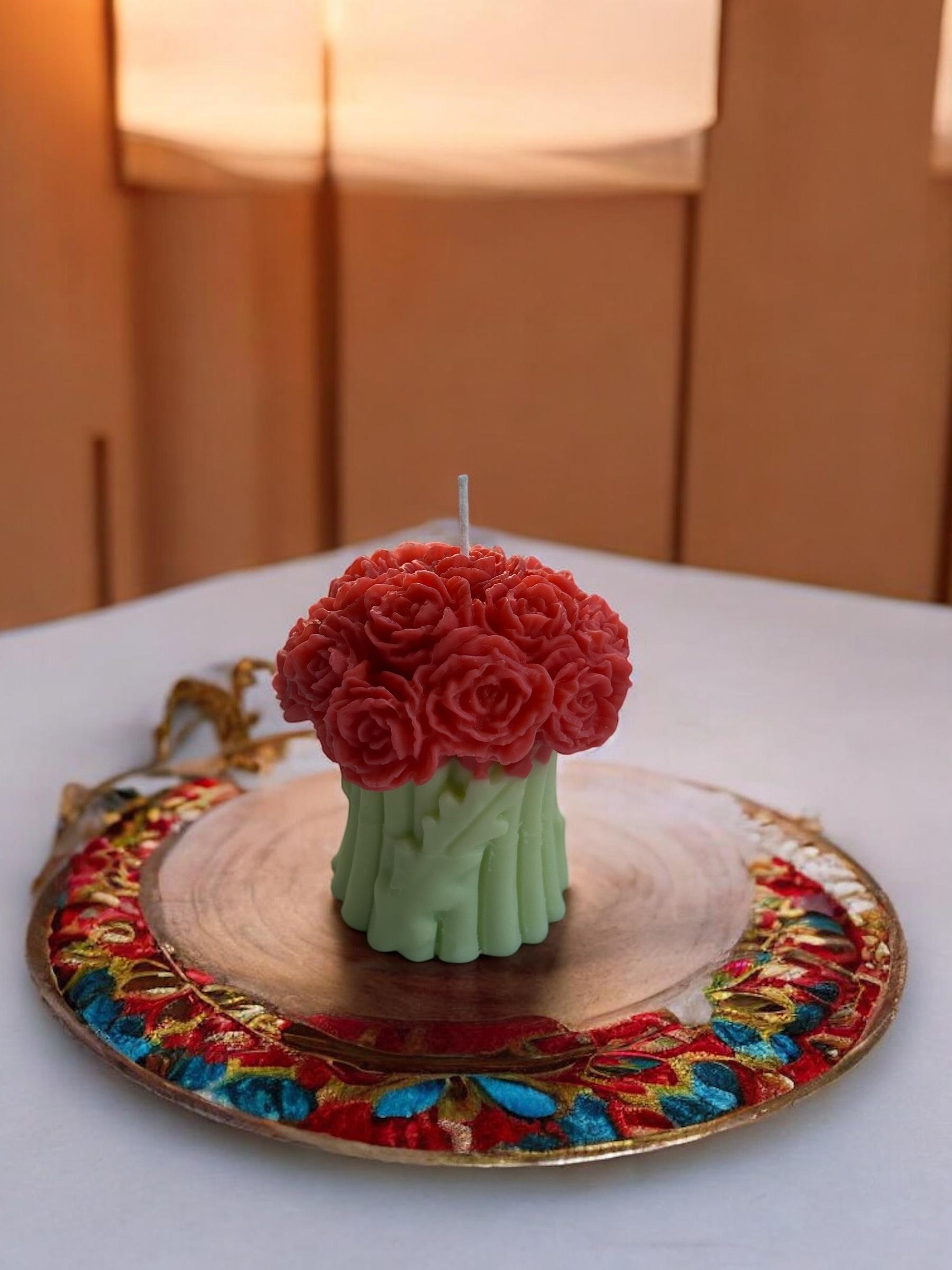 Gül Buketi Mum