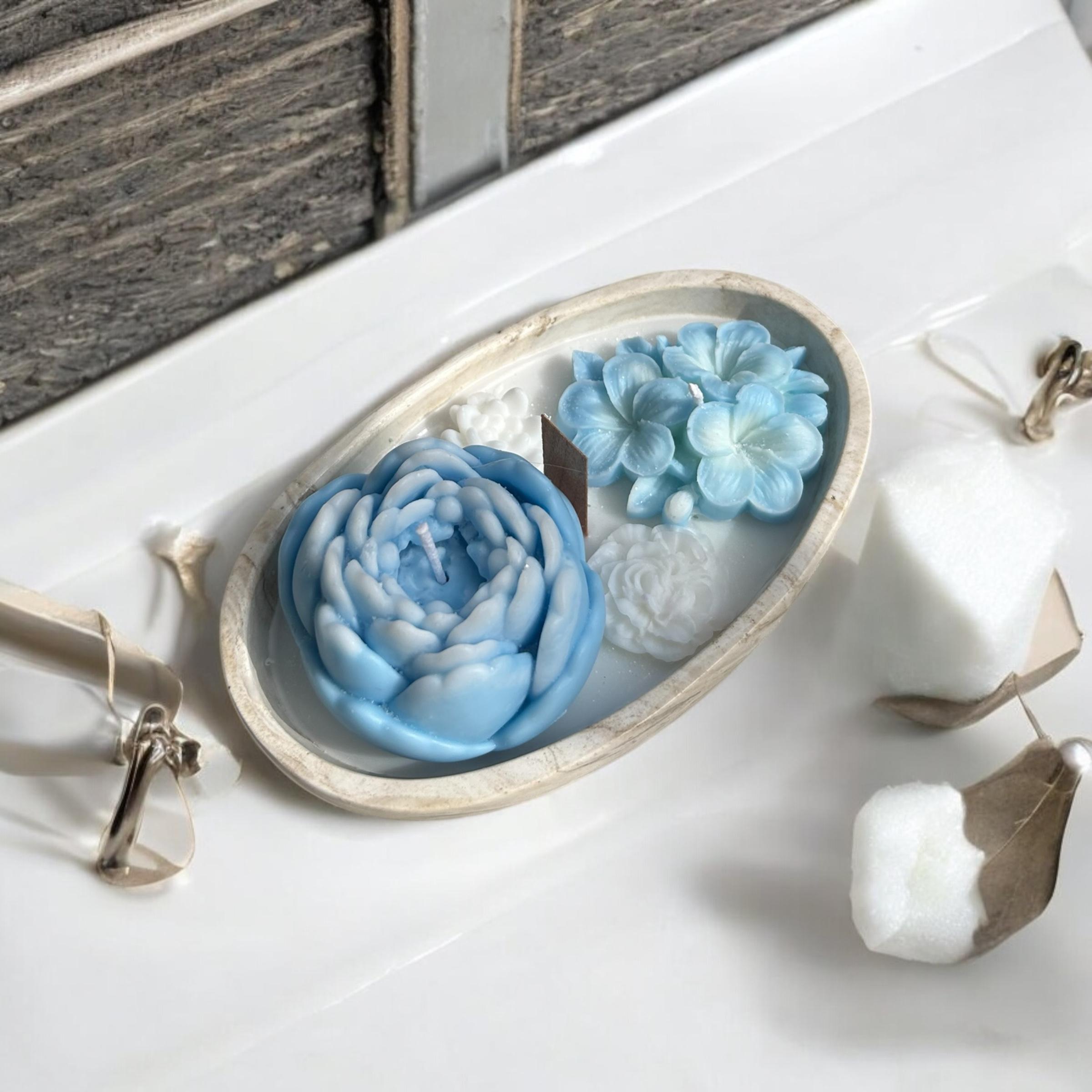 Kasede  Gül ve Şakayık Mum